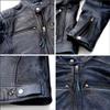 Daytona Motorcycle Leather Jacket Genuine Leather Cafe Riders Navy L Size 23742 (Waxed) Spring/Autumn DL-006 (Men's)
