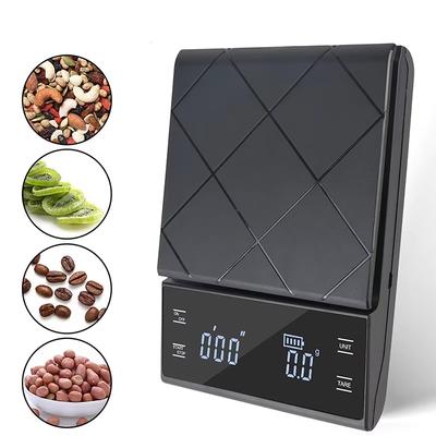 Inteligentna elektroniczna waga do kawy o wysokiej precyzji, cyfrowy pomiar czasu, waga LCD, waga do kawy 3 kg/0,1 g, waga do kuchni