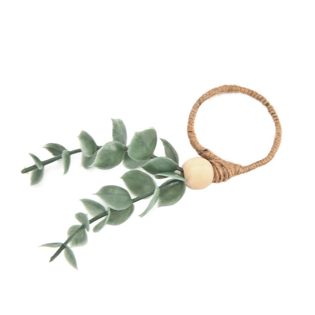 4 Stück Serviettenringe Modern Schlicht Dekorativ Handwerk Blatt Blume Serviettenringe für Hochzeiten Weihnachten Neujahrspartys