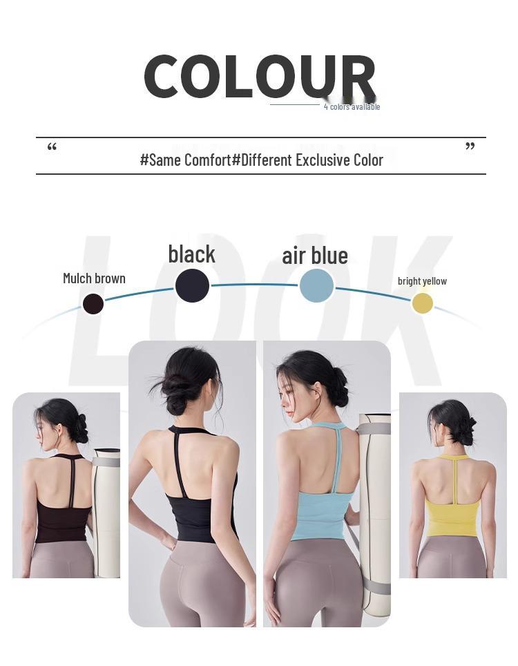 Cross-border Sexy Yoga Vest-Style Fitness Bra: Professional Pilates Summer Sportswear