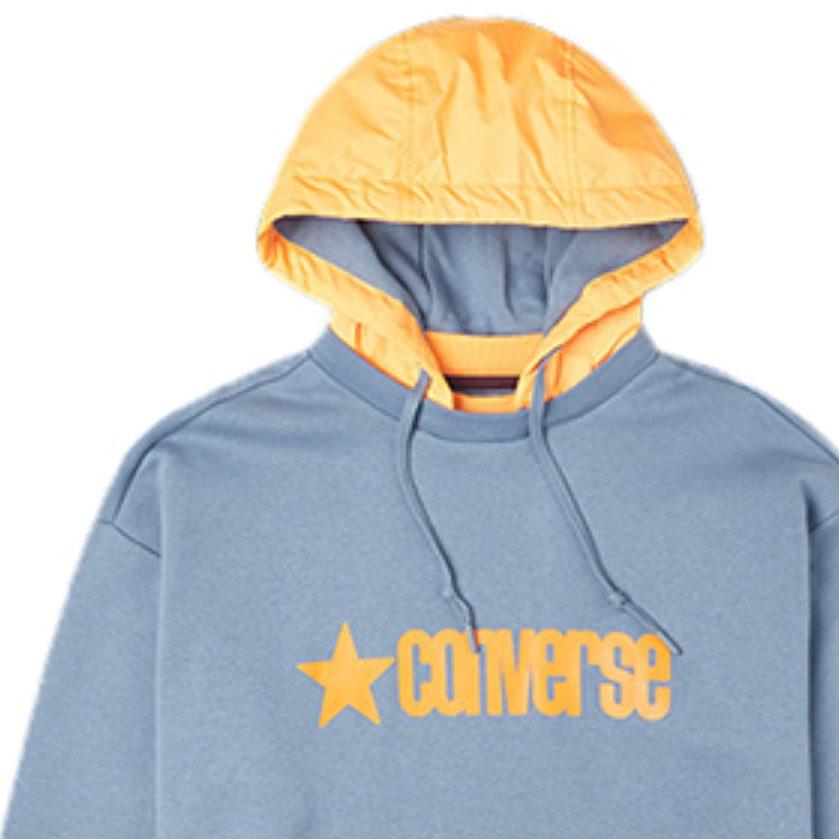 Converse Sweatshirts Men's Blue Hooded Moderate Regular 10019968-A06