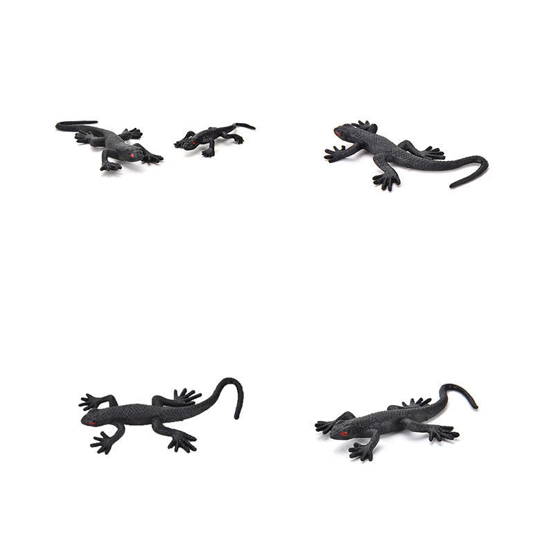 2Pcs Joke Fake House Lizard Funny Prank Novelty Life Like Fake Plastic Toy Trick
