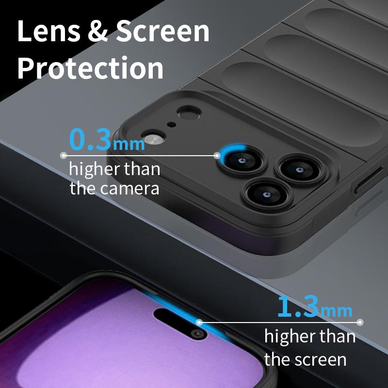 Soft Armor Case Phone For iPhone 17 16E 16 Pro Max 15 14 13 12 11 Plus Air Liquid Silicone Protective Cover Coque Funda Capa