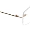 RSINC Rimless Light Weight Flexible Frame Eyeglass Spectacle for Men and Women  Ladies Sports Square Golden - Brown GSJ078 54-18-140 Golden OD