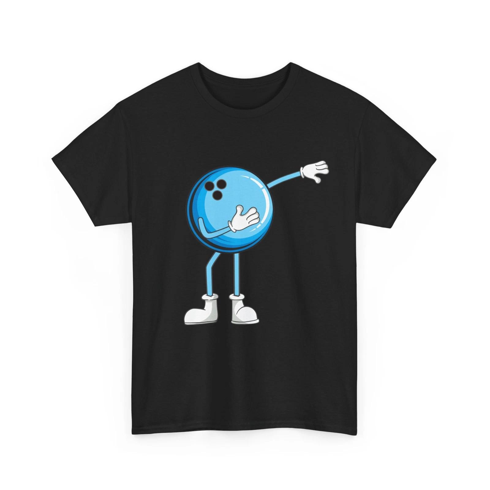 

Bowling Player Shirt, Dabbing Bowling Ball Bowler Women Men Funny Shirt M