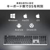 Sanwa Direct Wireless Full with Numeric Keyboard, Bluetooth, Size, Keypad, Rechargeable, Slim, Quiet, 400-SKB082