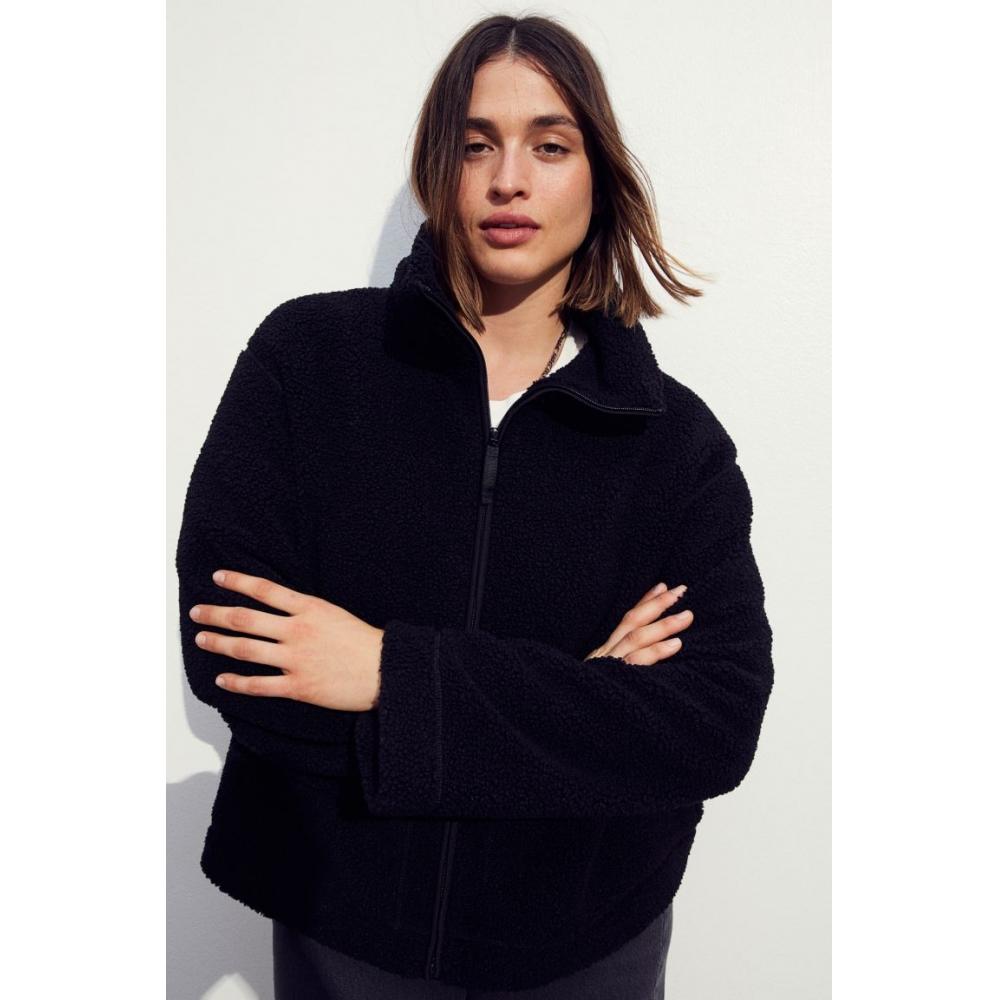 

Куртка Тедди HM черного цвета