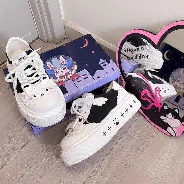 Campus Style Home Department Cute Soft Girl Soft Moe Comfortable Potter College Single Shoes Original Lolita Breathable Canvas Shoes Women