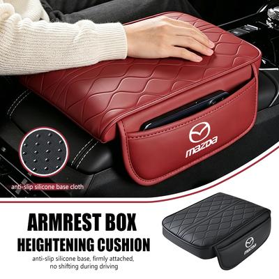 AAEV1 For Car Arm Rest Cushion Leather Anti Scratch Armrest Box Protector Cover CX9 MX5 RX8 Axela Demio Atenza MS GJI GH BK MP