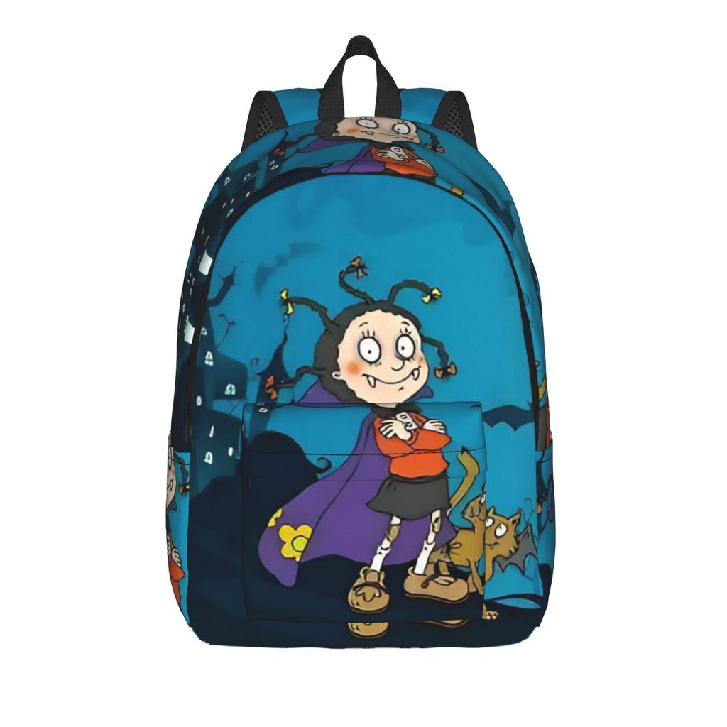 Mona The Vampire Anime Teenage Backpack Lightweight Student Hiking Travel  Daypack for Men Women Laptop Canvas Bags