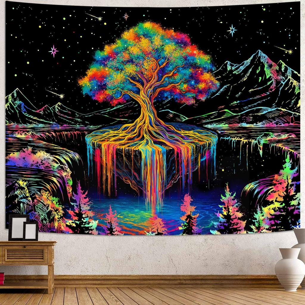 Nature Tree Tapestry Mystical Forest Tapestry for Bedroom Aesthetic Tapastry's Wall Hanging Tapestries for Living Room Dorm Tree