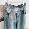 Women Korean Style Long Lace Scarf Multifunctional Decorative Waist Belt Hair Band