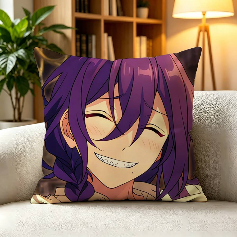 EEnsemble Stars Mayoi Ayase Square DoubleSided Printed Pillow Case Bedroom Bedside Pillow Sofa Cushion Cover