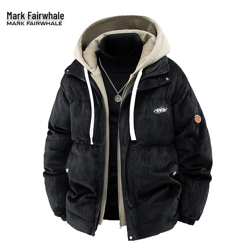 Mark Hua Fei Men's Retro Hooded Padded Puffer Jacket