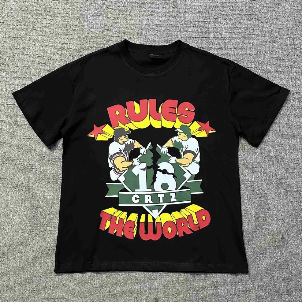 

Мода 2024 года, летняя мужская женская уличная футболка, роскошная брендовая футболка с коротким рукавом, дизайнерская футболка, топы в стиле хип-хоп, футболка Y2k XXXXXL чёрный