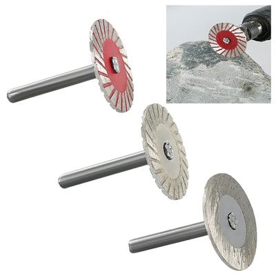 Scheibe mit Dorn zum Schneiden von Holz, Metall, Stein, Granit, Marmor, 2#, 3#, 6mm, Silber