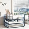 Stationery Storage Tray Clear Acrylic File Organizer Tray 1/2/3/4/5 Tier Paper Ducument Stackable Desktop Box Office Supplies Desk Rack Small