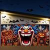 7 x 16 FT Carnaval Lachend Halloween Garagedeur Decoraties Pompoen Garagedeur...