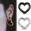 Giga 1/2 Stuks 6mm Hartvormige Oorhangers Roestvrij Staal Lichaamssieraad Piercing Oorbellen Expanders Oorlel Rekker Mode