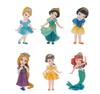 Disney Princess Snow White Rapunzel PVC Action Figures Dolls Gold Powder with Diamond Toys for Girls Children Gift