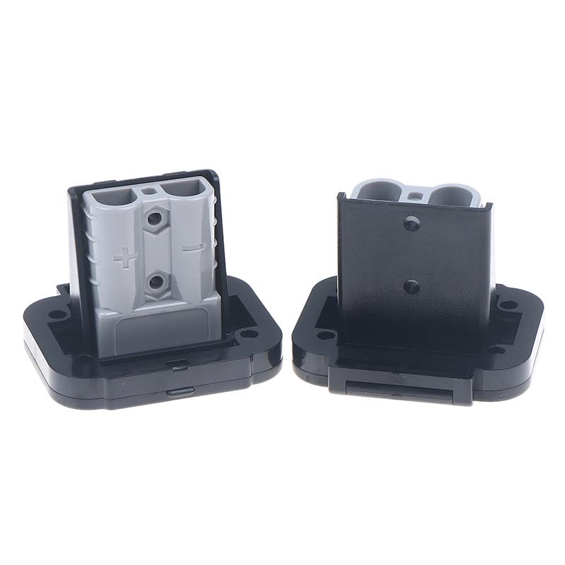 1/2set 50A Cable Connector Plug Battery Quick Connect Disconnect Connector Flush Mount Bracket Panel Cover For Caravan Camper