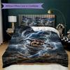 Tazmanian Devil Pattern Bedding Uilt Set Uilt Cover Pillowcase Home Decoration Birthday Gift (1 * Duvet Cover + 2 * Pillowcase Without Core)