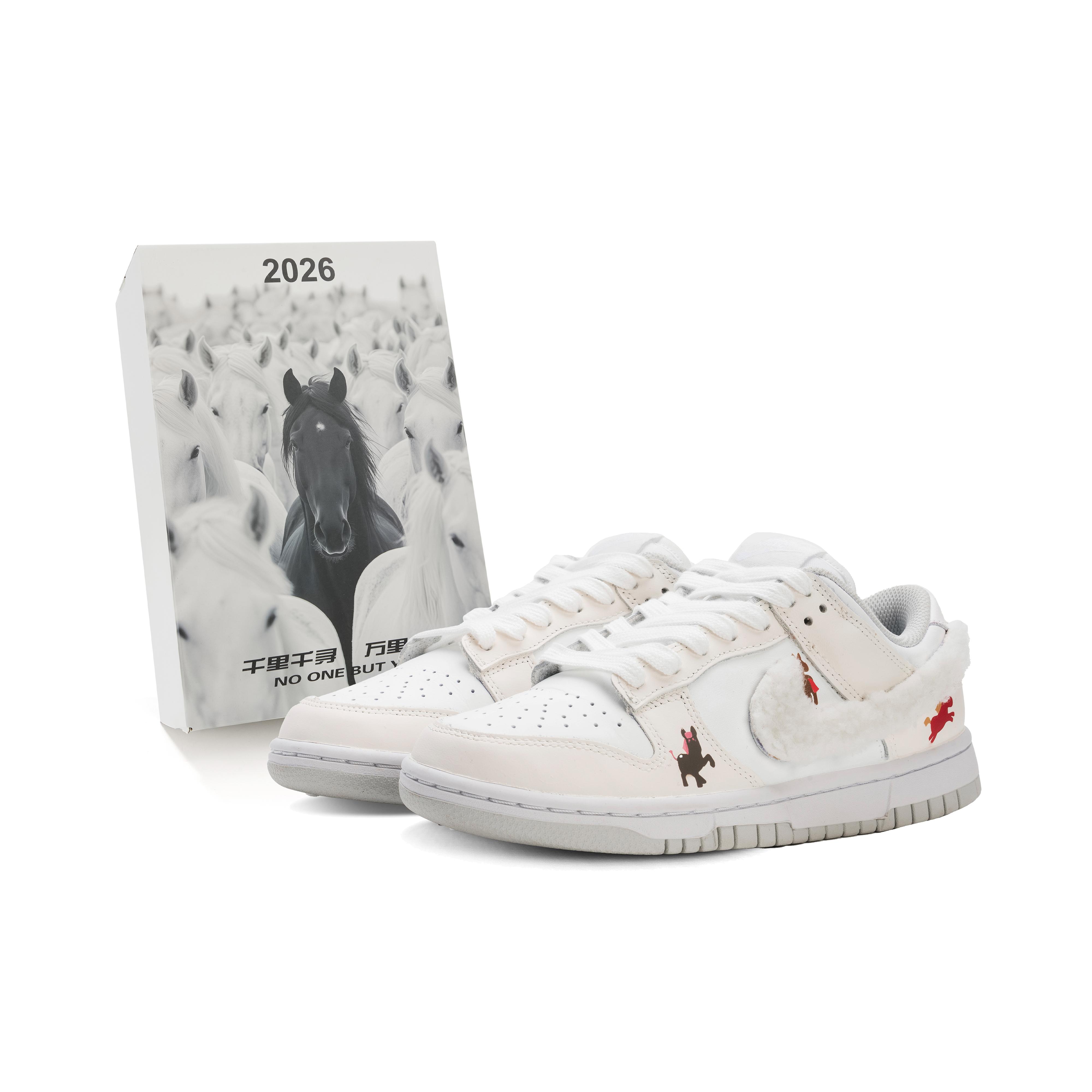 

Nike Dunk Abrasion Resistant Slip Resistant Low top Skateboard Shoes Men s White Pink DD1391-103(Team575-) 44
