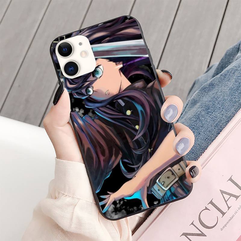 Muichiro Tokito Kimetsu No Yaiba Phone Case for Iphone 13 11 12 13 Mini Pro XS MAX 8 7 6 6S Plus X 5S SE 2020 XR Cover