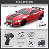 RC Drift Car 2.4GHz 1:16 Scale 4WD High Speed Remote Control Cars Vehicle with LED Lights Two Batteries and Drifting Tires