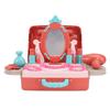Rollenspiel Mädchen Schminktisch Set 3 in 1 Simulation Kinder Schminktisch Spielset mit Koffer für Jungen