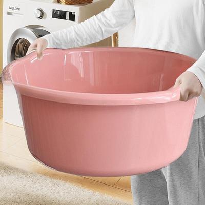 Extra Large Durable Plastic Washbasin for Laundry, Dormitory, Foot Soaking, and Baby Bathing