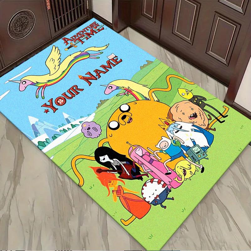 Name Custom Adventure-Time Carpet Rug for Living Room Bedroom Home Sofa Decoration,Kids play Non-slip Floor Mat
