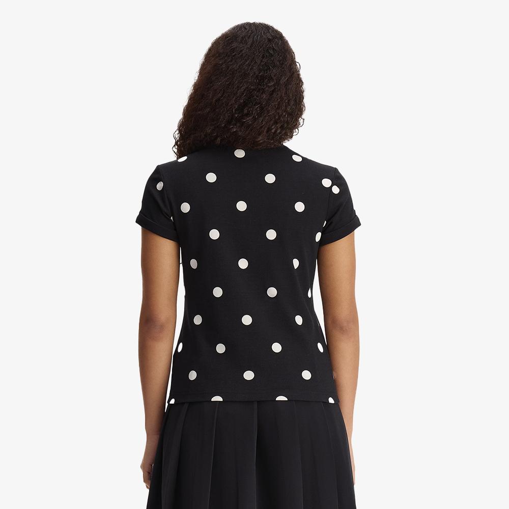 Fred Perry [Amy Winehouse] Polka Dot Polo Shirt - Black Afpf2G3G104-102
