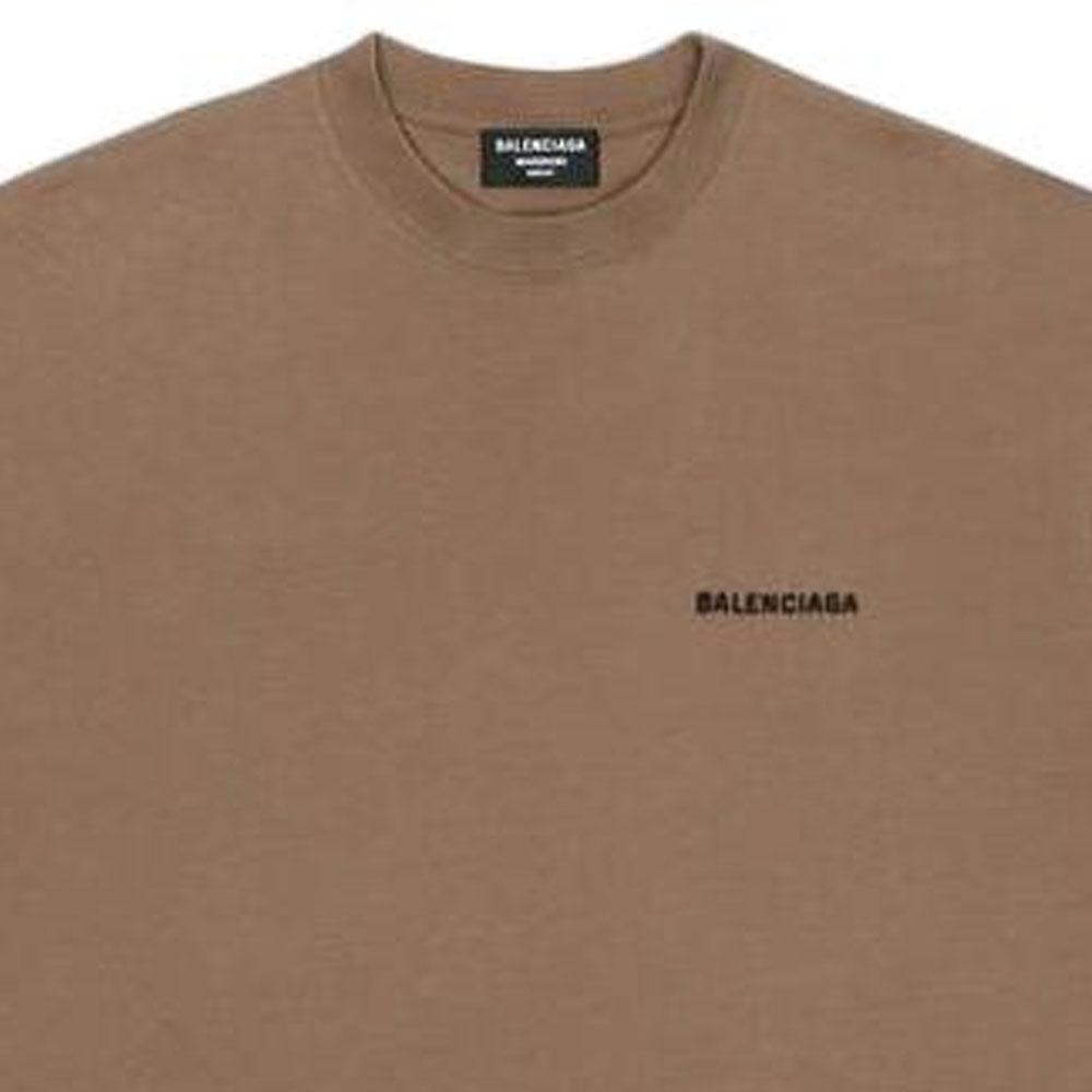 Balenciaga Back Logo Regular Fit Vintage T shirt 612966TMVF47761