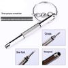 Compact Multi-Tool: Flathead, Phillips, and Hex Screwdriver for Glasses, Remotes, and Watches