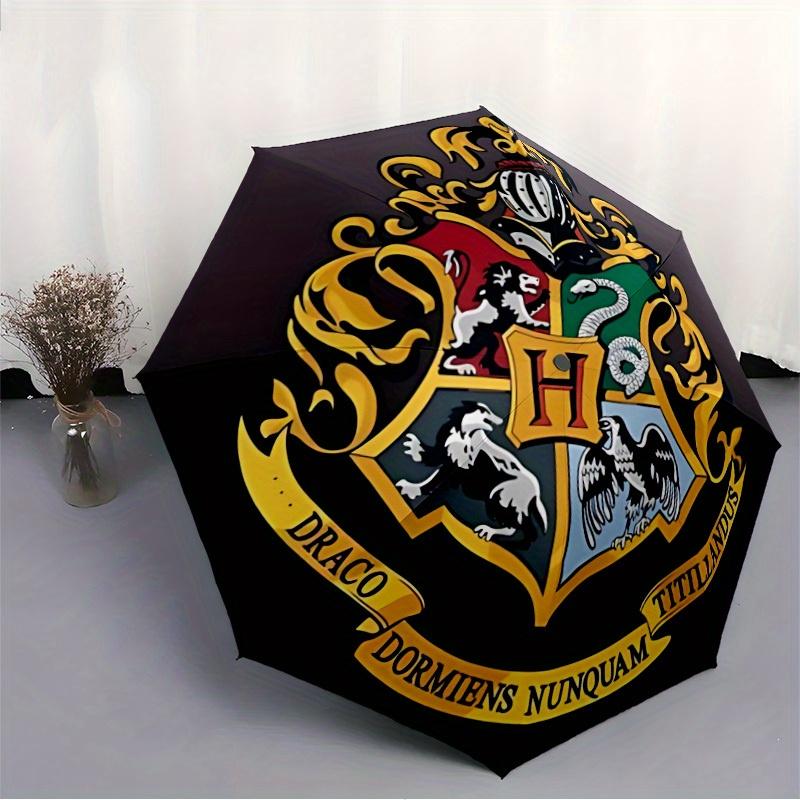 1pc Hogwarts Crest Automatic Opening/closing umbrella, Compact Travel Umbrella - - Festive Accessory, Sturdy Ribs y250807076