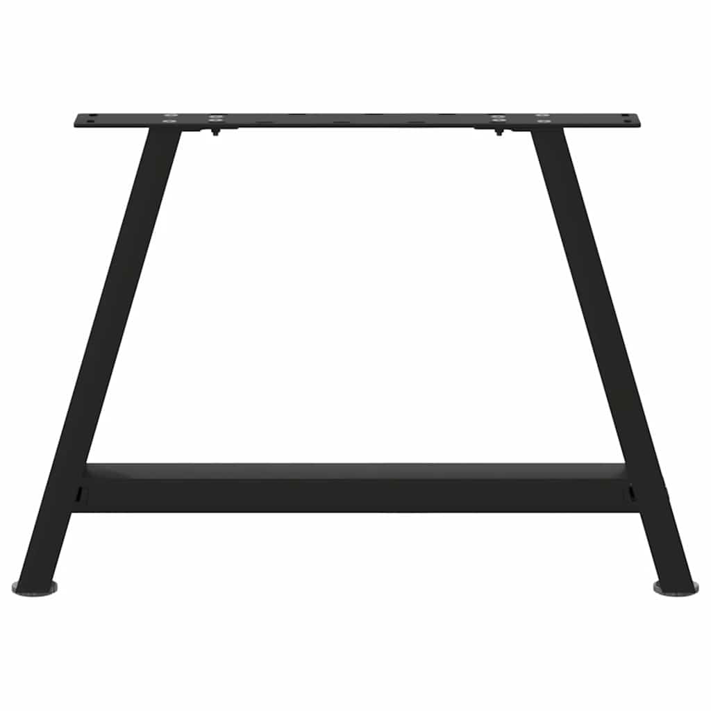 Vidaxl Coffee Table Legs, 2 Pcs, Black, 60X(42-43) Cm, Steel
