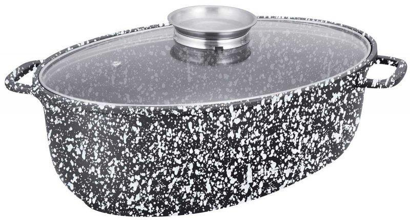 38cm Ceramic Casserole Dish with Grill and Lid Klausberg Kb-7367