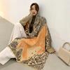Luxury Winter Cashmere Scarf Women  Design Warm Pashmina Blanket Horse Scarves Female Shawl Wraps Thick Foulard Bufanda
