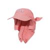 Korean Style Plaid Baseball Cap Cotton Letter Headscarf Hat Strappy Bandana Hat  Beach