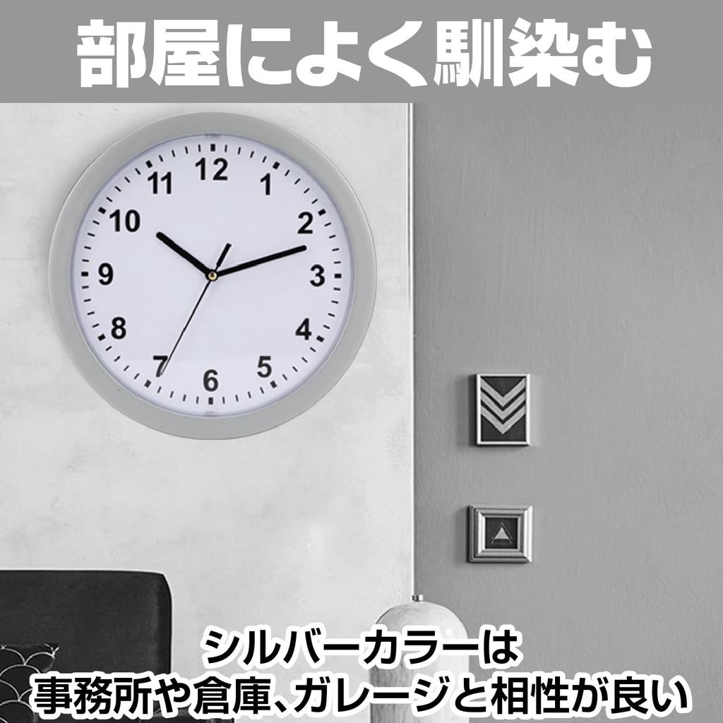 IMPACT Online Small Safe for Home Use with Hidden Wall Money Valuables Nordic Iron Door, Clock, Box, Bills, Box, (Silver)