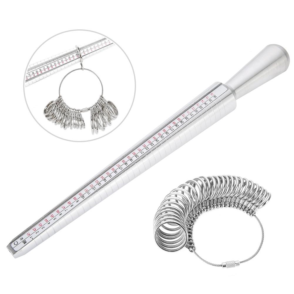 UK Größe Ringstock Messstab Fingermaß Sizer Schmuck Messwerkzeug Set