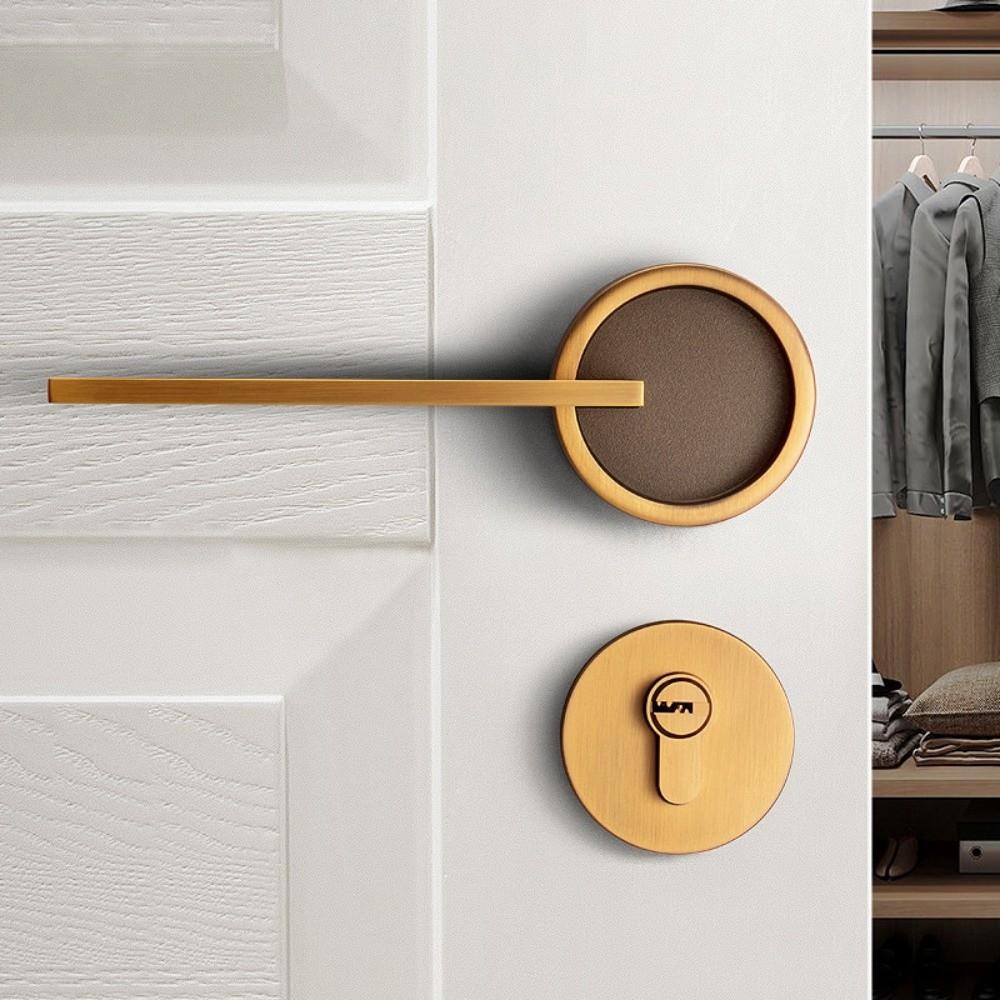 Anti-theft Design Door Handle Lock Zinc Zinc Zinc Alloy Deadbolt Lock Round Door Lock Bedroom Door