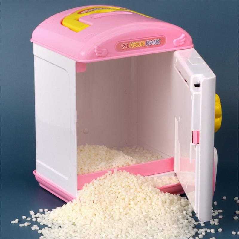 Children's Toy Password Fingerprint Smart Cartoon Music Light Piggy Bank Smart Piggy Bank Automatic Piggy Bank