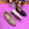 Soft leather single shoes pointed women's shoes spring new versatile flat bottom shallow mouth small leather shoes comfortable soft sole shoes