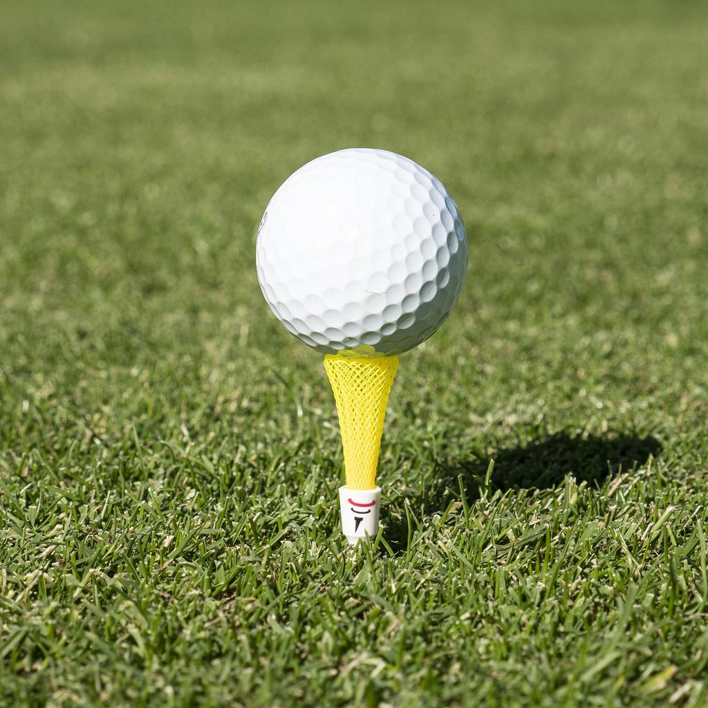 TORNADO TEE Golf Long Drive inches Pack of Tees, Yellow, 3.25 (82mm), 5, TT-325