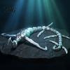 Posable Desktop Ornament 3D Printed Sea Monster Toy, Multi-Joint Articulated Figure, Flexible Mythical Deep Creature PLA Material Decor Fidget