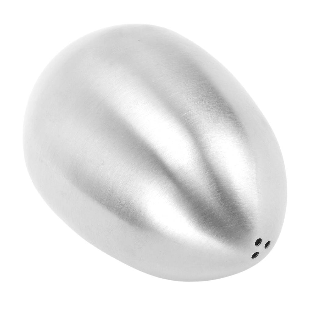 Egg Shaped Spice Jar Multipurpose 3 Holes Leakage Proof Stainless Steel Salt Pepper Dispenser for Kitchen