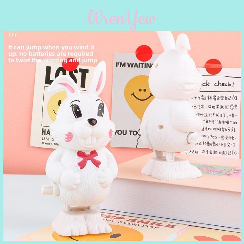 Plastic Jumping Bunny Wind Up Toy For Toddler Development Educational Gift
