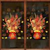 PVC Fortune Tree Sticker Electrostatic Cling Red Fortune Blessing Window Decoration Clings Static Cling Removable